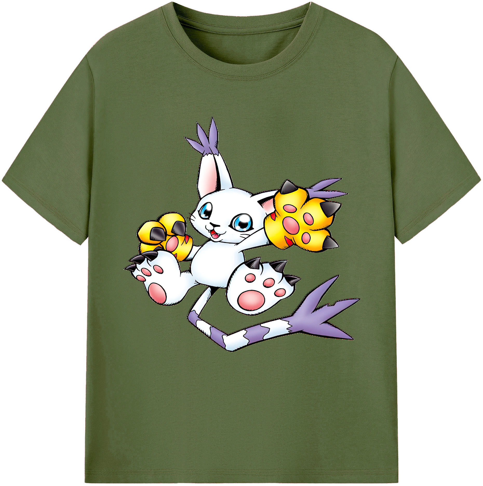 （画像用） Digimon デジタルモンスター/デジモン 綿100％半袖Tシャツ（フロントプリント）